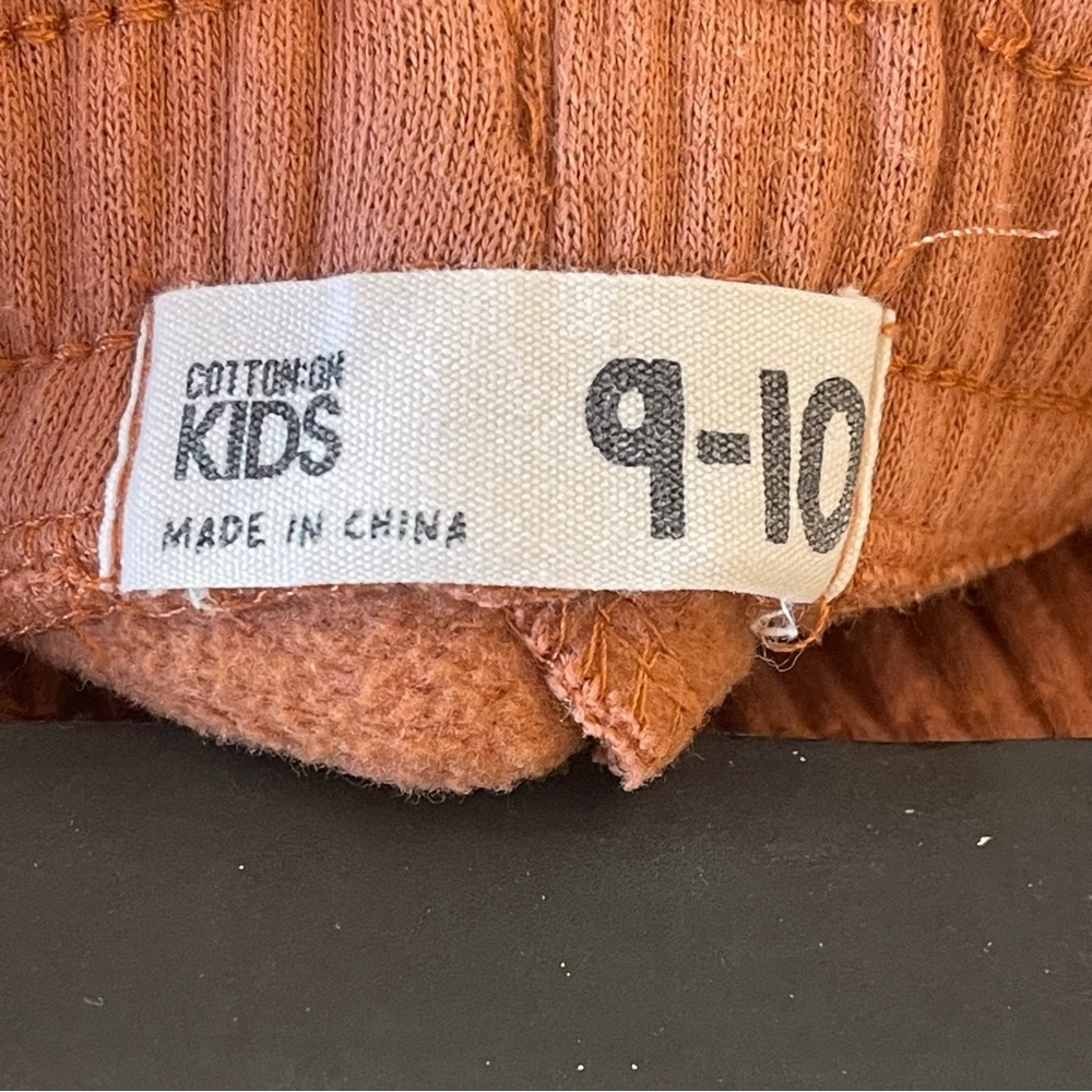 Cotton On Rust Jogger Pants with Ribbed Knees girls size 9-10 - Picture 3 of 3